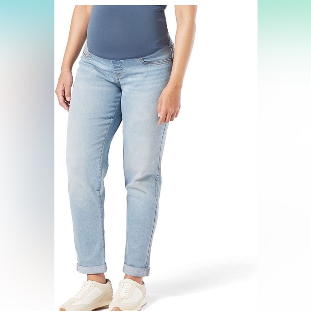 Signature by Levi Gold Label Women's Maternity Boyfriend jeans